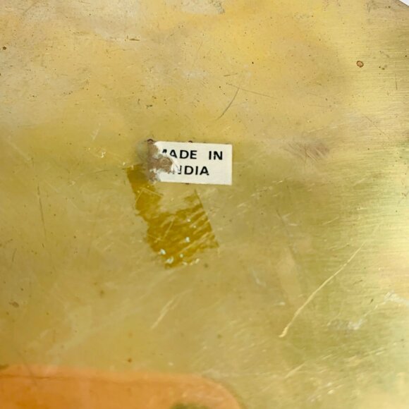 Pair Of Nesting Brass Octagonal Planters With Handles Bowl Basket VTG 60s - Picture 9 of 16